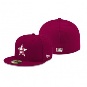 Houston Astros Cardinal Logo 59Fifty Fitted Hat