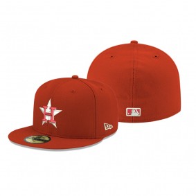 Houston Astros Red Logo 59Fifty Fitted Hat