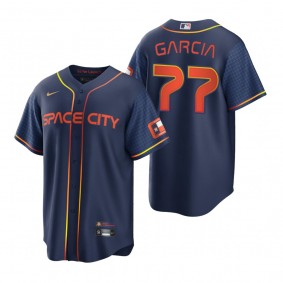 Houston Astros Luis Garcia Navy 2022 City Connect Replica Jersey