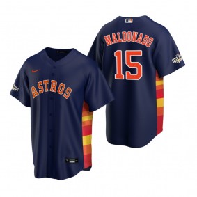 Houston Astros Martin Maldonado Navy 2022 Postseason Replica Jersey