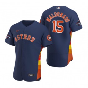 Houston Astros Martin Maldonado Navy 2022 World Series Champions Authentic Jersey