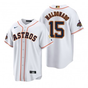 Martin Maldonado Houston Astros White 2023 Gold Program Jersey