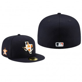 Houston Astros Navy Metal & Thread State 59FIFTY Fitted Hat