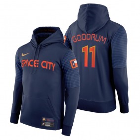 Houston Astros Niko Goodrum Navy 2022 City Connect Pullover Hoodie