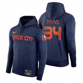 Houston Astros Nolan Ryan Navy 2022 City Connect Pullover Hoodie