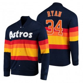 Houston Astros Nolan Ryan Navy Cooperstown Collection Full-Snap Jacket