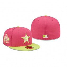 Houston Astros Pink 25th Anniversary Beetroot Cyber Fitted Hat