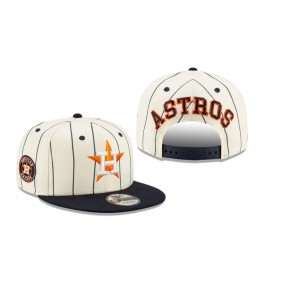 Houston Astros White Pinstripe 9FIFTY Snapback Hat