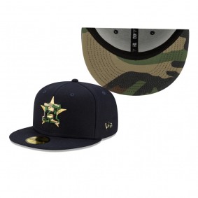 Houston Astros Navy Pop Camo Undervisor 59FIFTY Hat