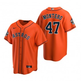 Houston Astros Rafael Montero Orange 2022 World Series Replica Jersey