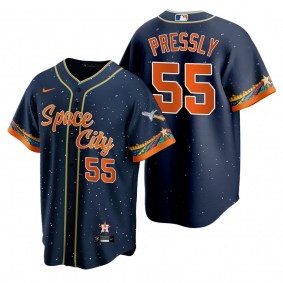 Houston Astros Ryan Pressly Navy 2021 City Connect Replica Jersey