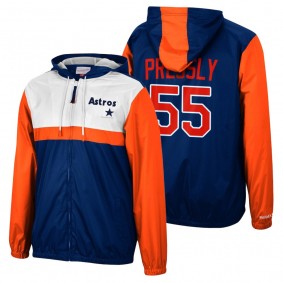 Houston Astros Ryan Pressly Navy Margin of Victory Full-Zip Windbreaker Jacket Men's