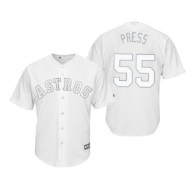 Houston Astros Ryan Pressly Press White 2019 Players' Weekend Replica Jersey