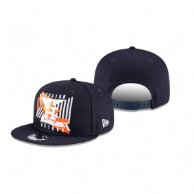 Houston Astros Navy Shapes 9FIFTY Snapback Hat