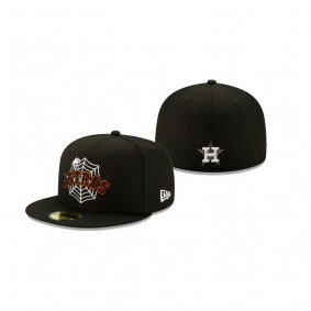 Houston Astros Black Spider Web 59FIFTY Fitted Hat