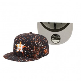 Houston Astros Navy Splatter 9FIFTY Snapback Hat