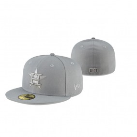 Houston Astros Gray Storm Tonal 59FIFTY Fitted Hat