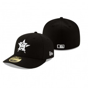 Houston Astros Black Team Low Profile 59FIFTY Fitted Hat