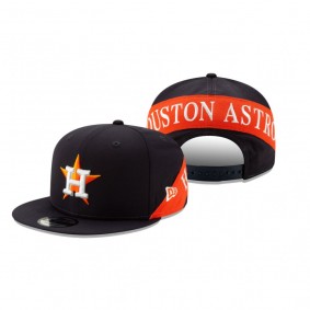 Houston Astros Navy Team Bulletin 9FIFTY Adjustable Snapback Hat