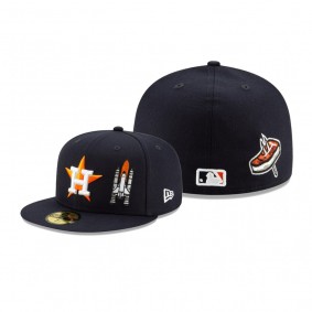 Houston Astros Navy Team Describe 59FIFTY Fitted Hat