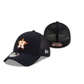 Houston Astros Navy Team Mesh 39THIRTY Flex Hat