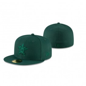 Houston Astros Dark Green Tonal 59FIFTY Fitted Hat