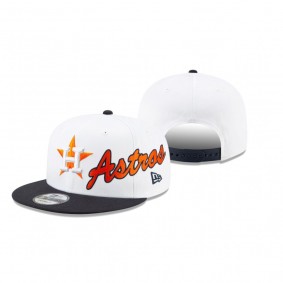 Houston Astros White Vintage 9FIFTY Snapback Hat