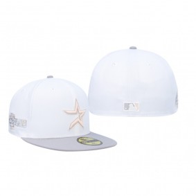 Houston Astros White Gray 2005 World Series Undervisor Fitted Hat