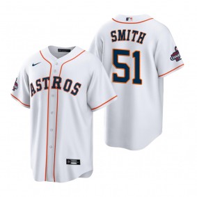 Men's Houston Astros Will Smith White 2022 World Series Champions Replica Jersey