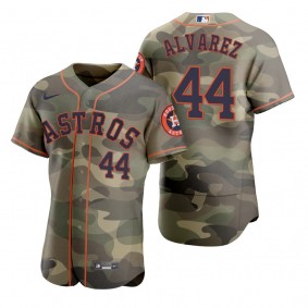 Houston Astros Yordan Alvarez Camo Authentic 2021 Armed Forces Day Jersey