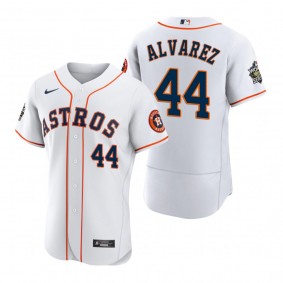 Houston Astros Yordan Alvarez White 2022 World Series Authentic Jersey