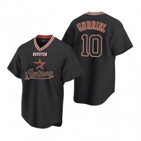 Houston Astros Yuli Gurriel Replica Black Vintage Jersey