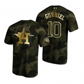 Yuli Gurriel Houston Astros Camo 2019 Armed Forces Day T-Shirt