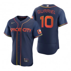 Men's Houston Astros Yuli Gurriel Navy 2022 City Connect Authentic Jersey