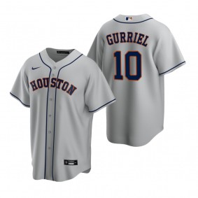 Houston Astros Yuli Gurriel Nike Gray Replica Road Jersey