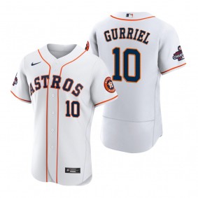 Houston Astros Yuli Gurriel White 2022 World Series Champions Authentic Jersey