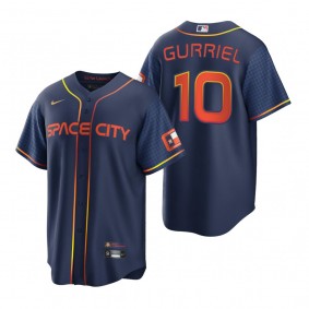 Houston Astros Yulieski Gurriel Navy 2022 City Connect Replica Jersey