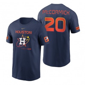 Houston Astros Chas McCormick Navy 2022 City Connect Velocity T-Shirt