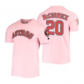 Houston Astros Chas McCormick Pink Pro Standard Club T-Shirt