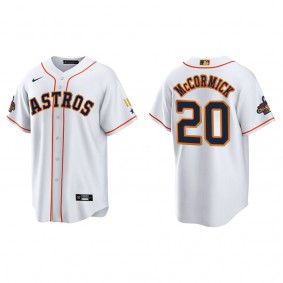 Chas McCormick Houston Astros White 2023 Gold Program Jersey