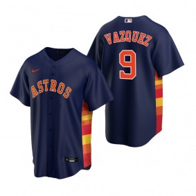 Men's Houston Astros Christian Vazquez Navy Replica Alternate Jersey