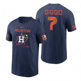 Houston Astros Craig Biggio Navy 2022 City Connect Velocity T-Shirt