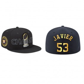 Cristian Javier Houston Astros Black 2022 World Series Champions Hat