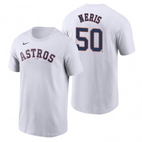 Men's Houston Astros Hector Neris Nike White Name & Number T-Shirt