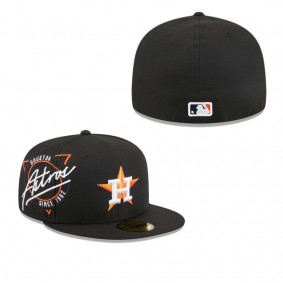 Men's Houston Astros Black Neon 59FIFTY Fitted Hat