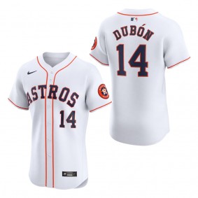 Men's Houston Astros Mauricio Dubon White Home Elite Player Jersey