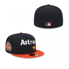 Houston Astros Retro Jersey Script 59FIFTY Fitted Hat