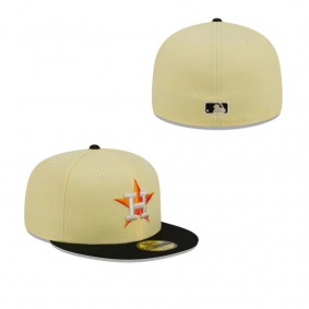 Houston Astros Soft Yellow 59FIFTY Fitted Hat