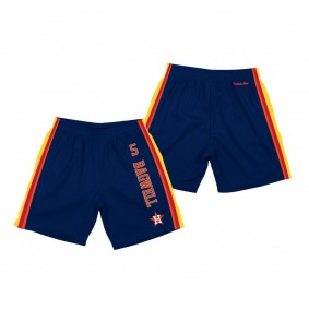 Men's Houston Astros Jeff Bagwell Navy Hardwood Classics Shorts Team DNA