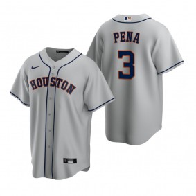 Houston Astros Jeremy Pena Nike Gray Replica Road Jersey